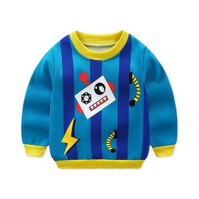 New Cars print Pullover Tee Fall 2017 Autumn Winter Kids Sweatshirt Tops Long Sleeve T-shirt Boys Girls Child Baby 12M2T3T4T6T