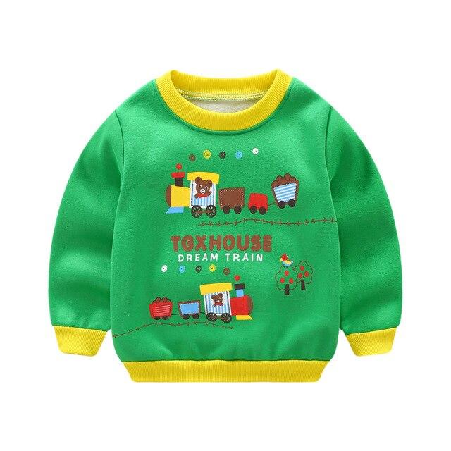 New Cars print Pullover Tee Fall 2017 Autumn Winter Kids Sweatshirt Tops Long Sleeve T-shirt Boys Girls Child Baby 12M2T3T4T6T