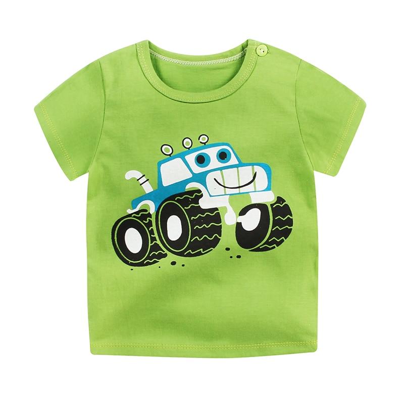 [Unini-yun]Fashion Cotton Spaceship Boys Girls T-Shirts Children Kids Cartoon Print T shirts Baby Child Tops Clothing Tee 6M-7T