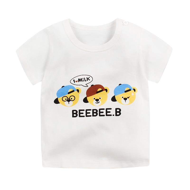 [Unini-yun]Fashion Cotton Spaceship Boys Girls T-Shirts Children Kids Cartoon Print T shirts Baby Child Tops Clothing Tee 6M-7T