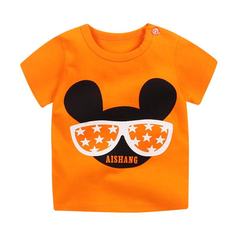 [Unini-yun]Fashion Cotton Spaceship Boys Girls T-Shirts Children Kids Cartoon Print T shirts Baby Child Tops Clothing Tee 6M-7T