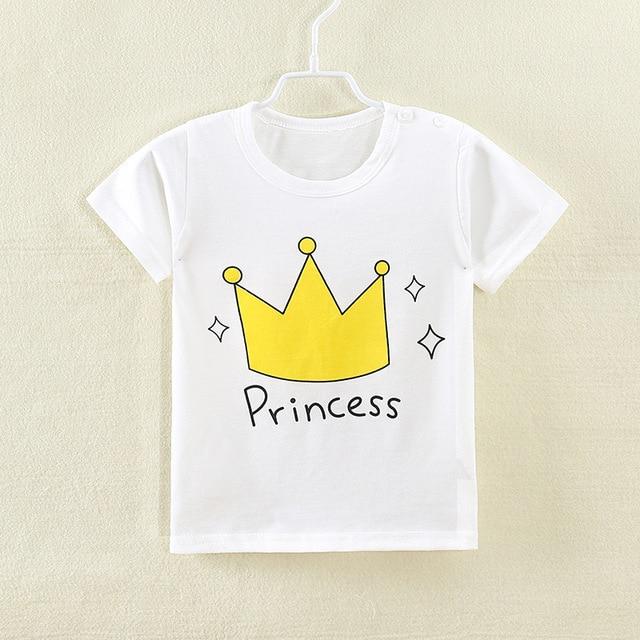 [Unini-yun]Fashion Cotton Spaceship Boys Girls T-Shirts Children Kids Cartoon Print T shirts Baby Child Tops Clothing Tee 6M-7T