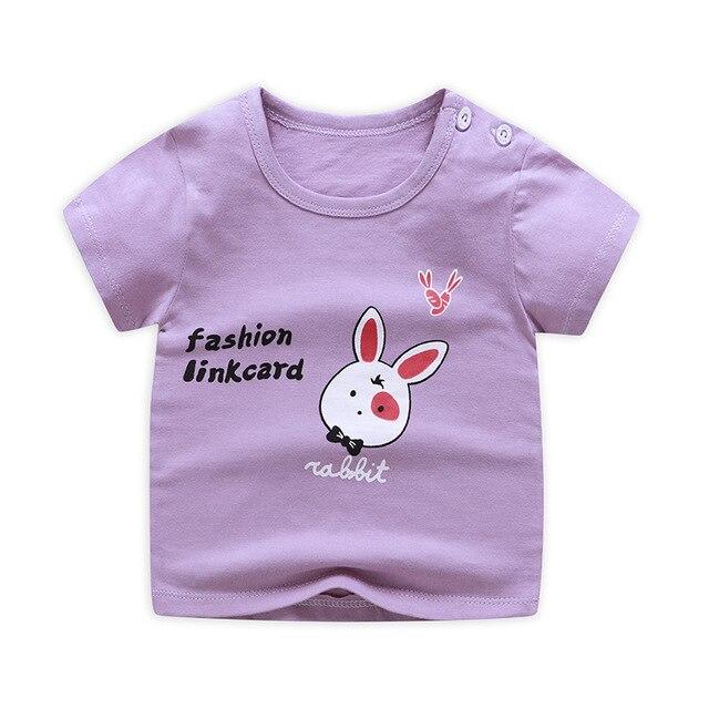 [Unini-yun]Fashion Cotton Spaceship Boys Girls T-Shirts Children Kids Cartoon Print T shirts Baby Child Tops Clothing Tee 6M-7T
