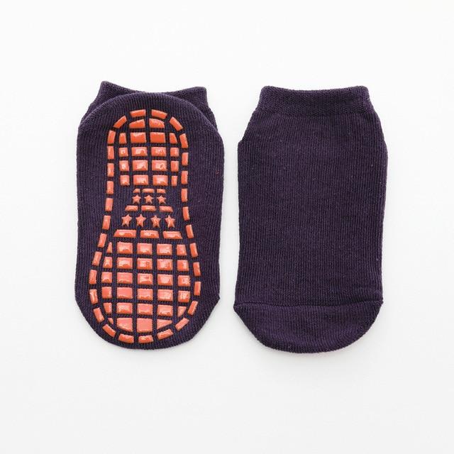 Autumn Winter Spring Summer Breathable Non-slip Floor Socks Boy Girl Socks Home Baby Kids Socks Cotton Candy Color Ankle Socks