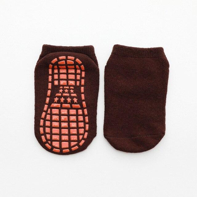 Autumn Winter Spring Summer Breathable Non-slip Floor Socks Boy Girl Socks Home Baby Kids Socks Cotton Candy Color Ankle Socks