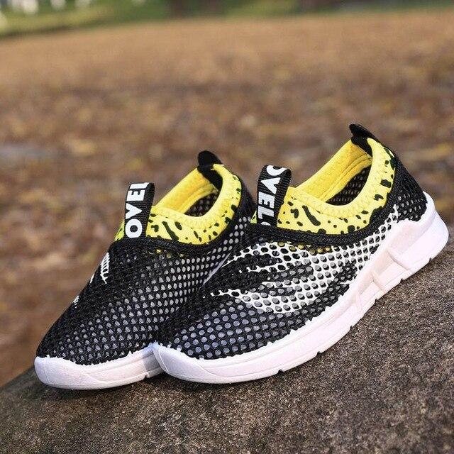 Summer 2020 Children's Sports Net Shoes Spring Boys And Girls Openwork Net Shoes Fashion Mesh Breathable Casual Shoes Rubber New