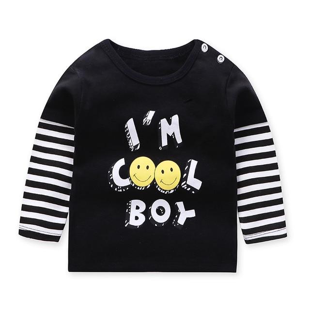 New Arrivel Striped Baby Girls Cotton Long Sleeve T-shirt 12M-8Year Autumn Children Clothing Blouse Tops Boys Long Sleeve Tops