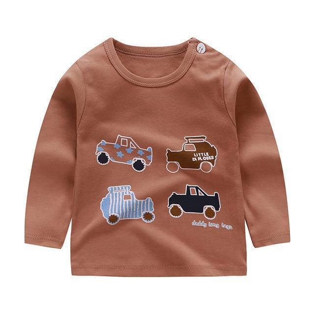 New Arrivel Striped Baby Girls Cotton Long Sleeve T-shirt 12M-8Year Autumn Children Clothing Blouse Tops Boys Long Sleeve Tops
