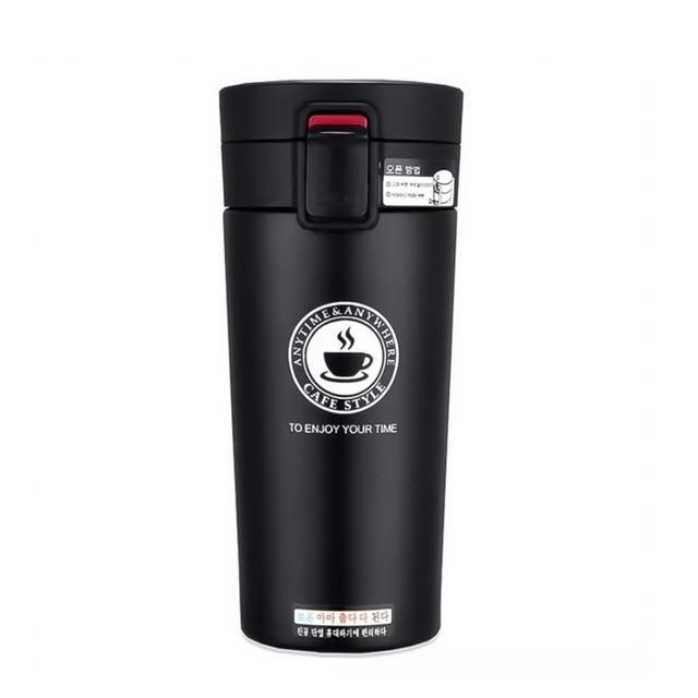 New 380ml Portable Travel Coffee Mug Vacuum Flask Thermo Water Bottle Car Mug Thermocup Stainless Steel  Tumbler Cup#9