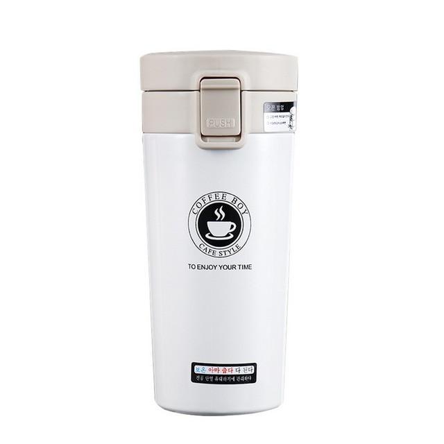 New 380ml Portable Travel Coffee Mug Vacuum Flask Thermo Water Bottle Car Mug Thermocup Stainless Steel  Tumbler Cup#9