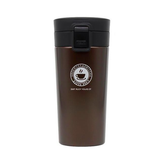 New 380ml Portable Travel Coffee Mug Vacuum Flask Thermo Water Bottle Car Mug Thermocup Stainless Steel  Tumbler Cup#9