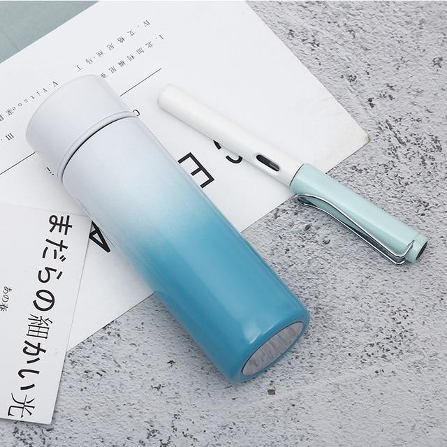 New 380ml Portable Travel Coffee Mug Vacuum Flask Thermo Water Bottle Car Mug Thermocup Stainless Steel  Tumbler Cup#9