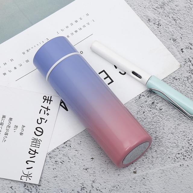 New 380ml Portable Travel Coffee Mug Vacuum Flask Thermo Water Bottle Car Mug Thermocup Stainless Steel  Tumbler Cup#9